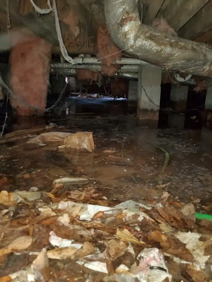 Crawl space flood assessment for Commercial Water Damage Restoration in Warr Acres